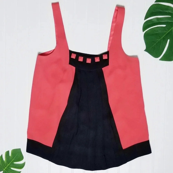 Marc by Marc Jacobs Silk Pleated Tank Top 6 - Picture 1 of 4